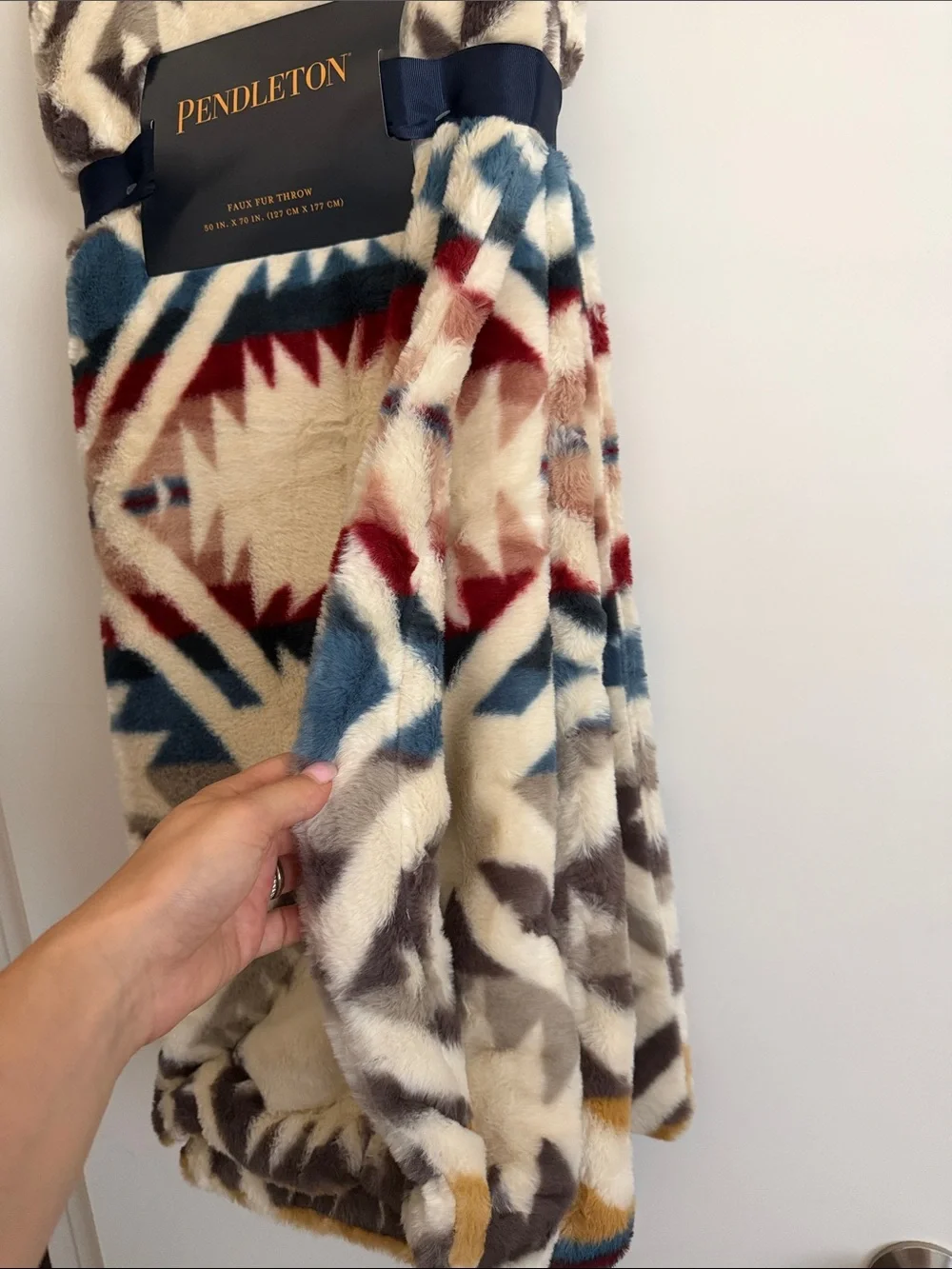 Pendleton Faux Fur Mulit- Color Throw Blanket
